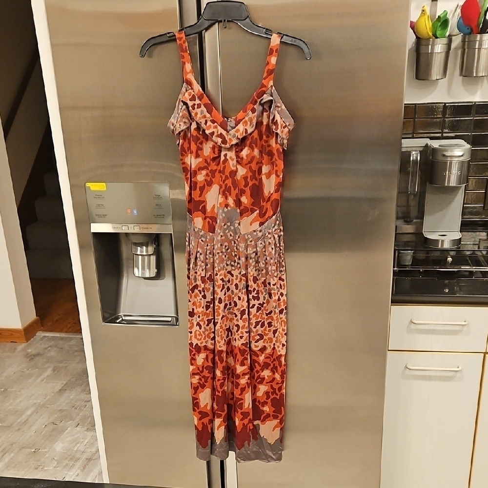 💕MARC JACOBS💕 Sleeveless Midi Dress ~ Multi-Color Abstract Print Small